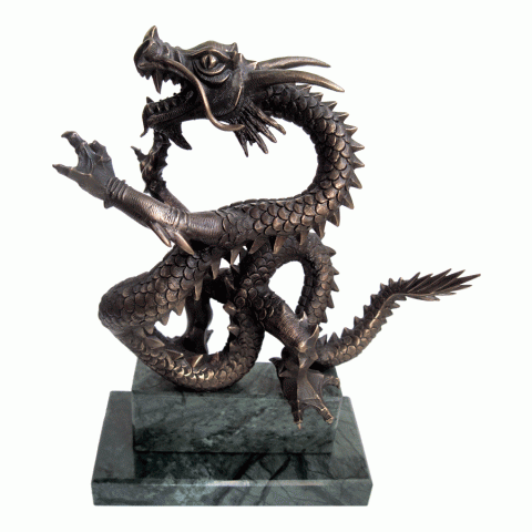 Бронзовая статуэтка | Дракон