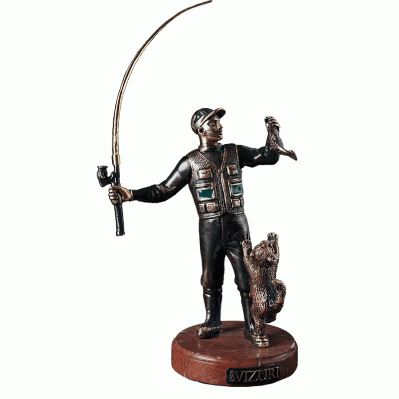 Бронзовая статуэтка | Рыбак